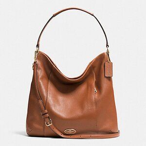 Coach Pebble Leather Convertible Hobo x Cross Body Bag F34511